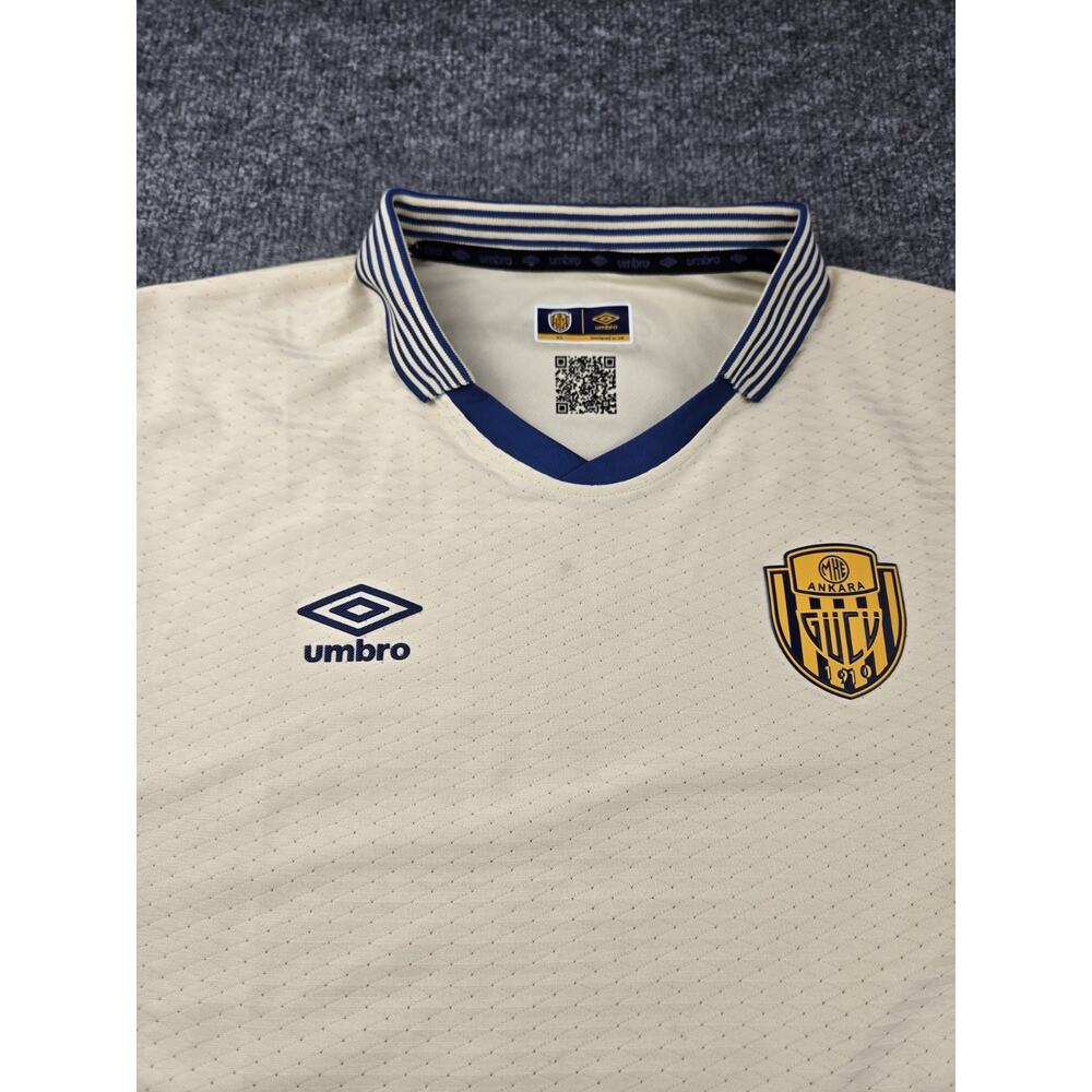 Ankaragucu Turkey Soccer Football Umbro Cream Jersey XL #589